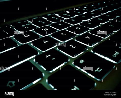 Apple Backlit Keyboard Stock Photo Alamy