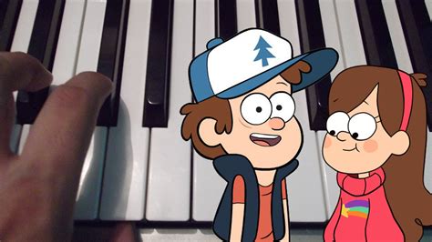 Popitdrawings reverse pines tribute y reverse fals música: Gravity Falls / Intro / Piano Tutorial / Cover / Notas ...