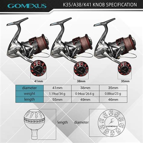 Gomexus Power Knob For Shimano Vanford Daiwa Fuego Lt Reel Handle Mm