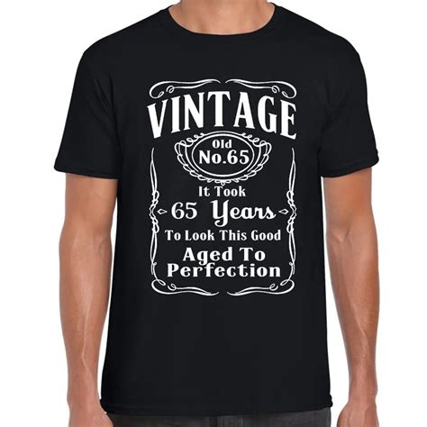 hot sale fashion vintage 65th birthday t shirt funny t 65 years old retirment brand