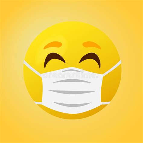 Emoticon With Mouth Mask Stock Vector Illustration Of Nurse 188549850