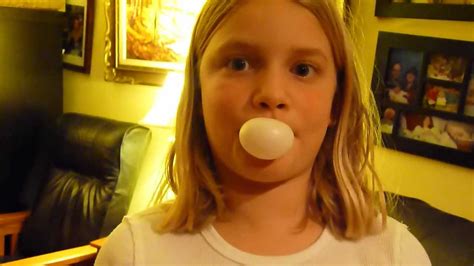 Blonde Bubble Blowing Youtube