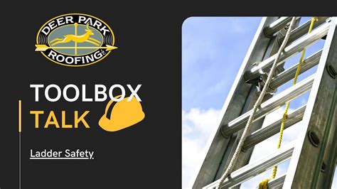 Toolbox Talk Ladder Safety Youtube