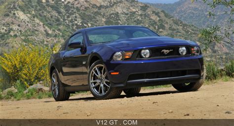 Ford Mustang Gt Bleu 34 Avant Droit Penché 2 Ford Photos Gt Les