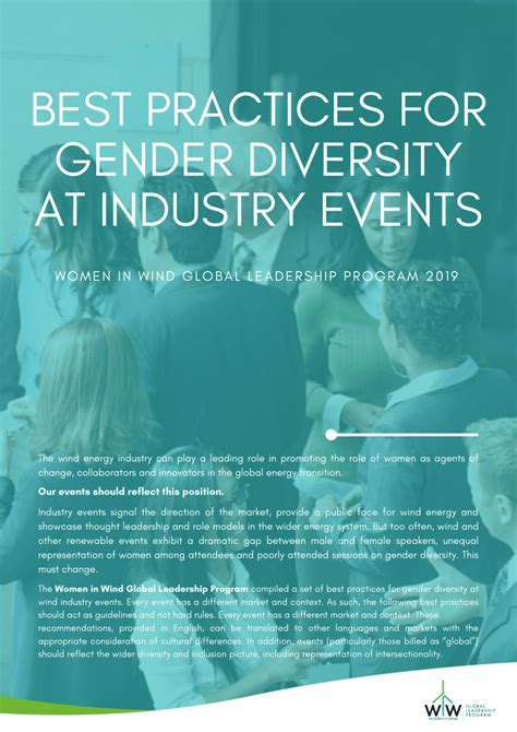 Best Practices For Gender Diversity At Industry Events Gwnet