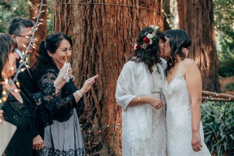 Intimate San Francisco Lesbian Wedding Steph Grant Lesbian Wedding Photos People Kissing Two