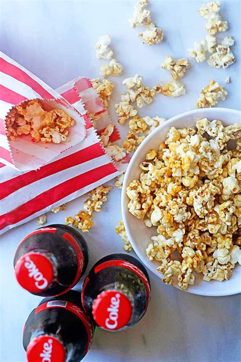 Coke Caramel Popcorn Coke And Popcorn Recipe Cola Recipe Coke