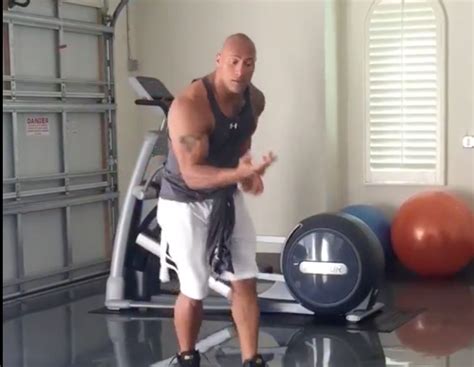 Watch The Rock Evoke Ric Flair During A Post Workout Dance