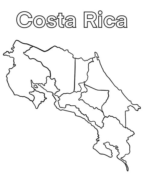 Mapas De Costa Rica Para Colorear Images And Photos Finder