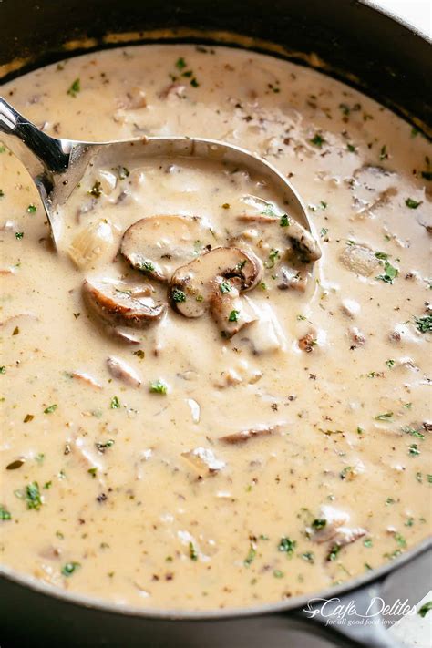 Cream Of Mushroom Soup Cafe Delites