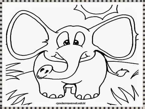 Lihat ide lainnya tentang warna, gambar, halaman mewarnai. gambar mewarnai anak gajah yang lucu | Gajah, Warna, Gambar