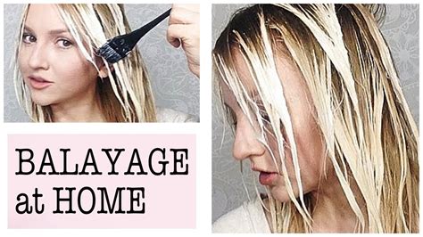 Once brighter you can use a blue or purple toner to eliminate any brassiness and give a gorgeous creamy. Balayage At Home - How to - YouTube