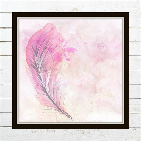 Watercolor Watercolor Pink Feather Pink Feather Watercolor