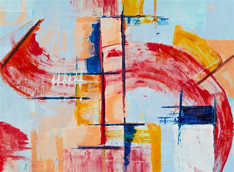 Reservoir in the spirit of giving free ship large abstract painting, color field painting, yellow and turquoise, sea foam blue, beach, rothko. Red, Yellow, and Blue Abstract Painting · Free Stock Photo