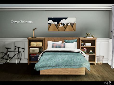 Romantic style bedroom with bed and bedside tables in wrought iron, lace curtains, low wall with decorative objects, paintings, dressing table and in this set i connect modern style with some retro and clasical look. MarcusSims91's Dover Bedroom Set