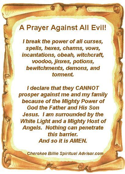 Prayer Against The Enemy