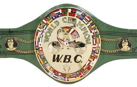 Lot Detail Wbc Championship Belt Signed By 60 Many Deceased Boxing