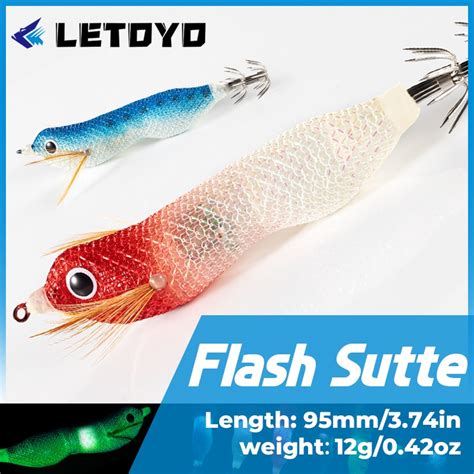 Letoyo Flashing Led Squid Jig Lures Mm G Auto Luminous Eging