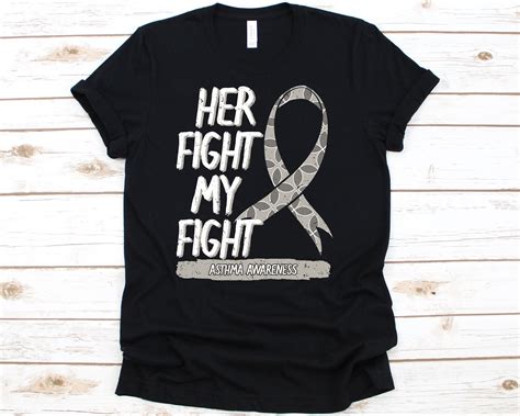 Her Fight Is My Fight Shirt Awareness Ribbon Tshirt For Etsy Uk