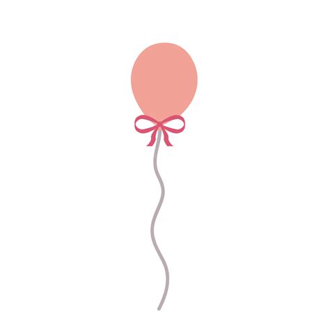 Pastel Pink Balloon Clipart Transparent Background Pink Cartoon Cute