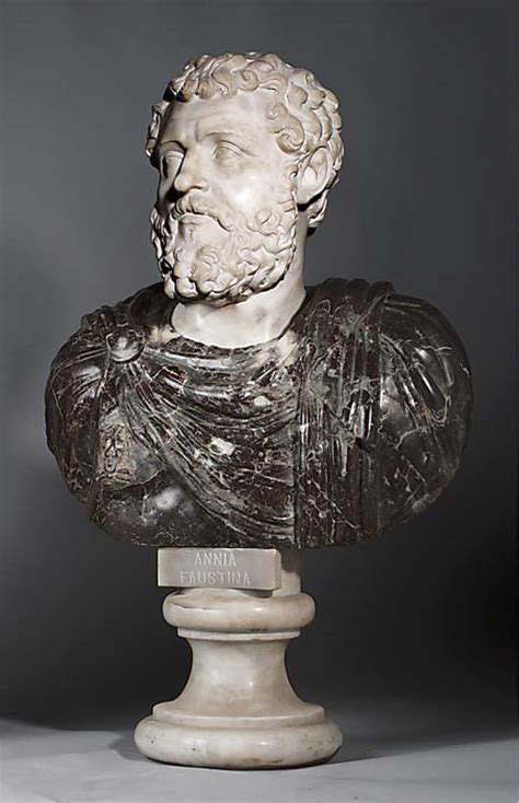 A Carved Marble Bust Of A Roman Emperor Probably Septimius Severus