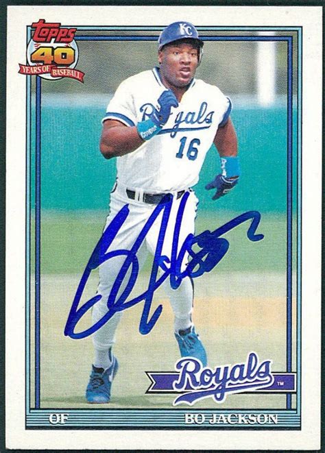 Check spelling or type a new query. Bo Jackson Signed Royals Baseball Card (JSA COA) | Pristine Auction