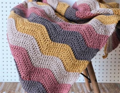 Crocheted Ripple Afghan Bedding Home And Living