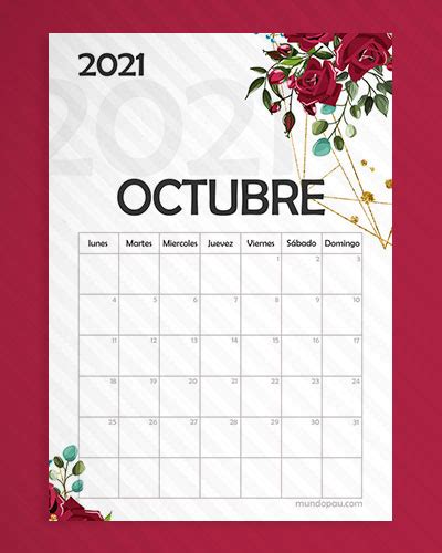 Calendario 2021 Para Imprimir 🥇 【 Pdf And 