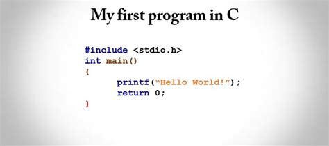C Hello World Program Technosap