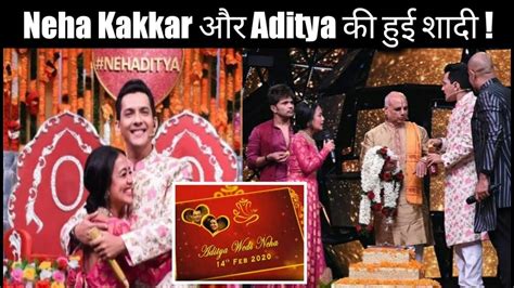 Neha Kakkar And Aditya Narayan Got Married In Indian Idol Set Youtube