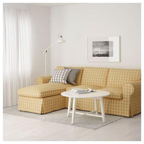 Maybe you would like to learn more about one of these? IKEA - EKTORP Sofa with chaise Skaftarp, Skaftarp yellow ...