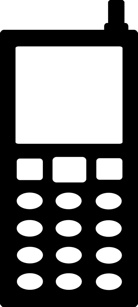 Mobile Phone Clipart Black And White Clipart Best