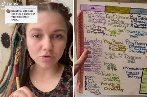 Mom Of 10 Shows Off Perfect Chore Chart To Keep Her Busy House Running