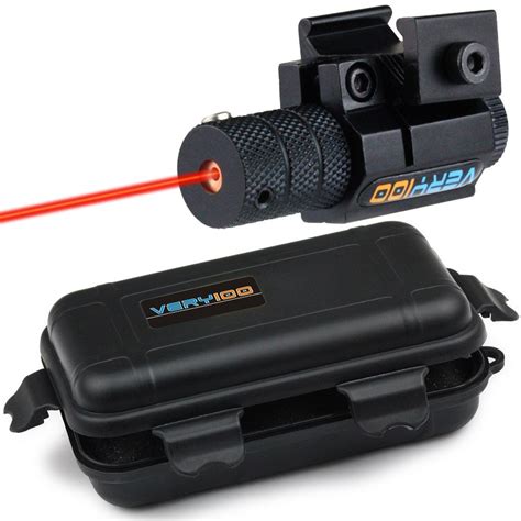 Very100 Tactical Red Laser Dot Sight Scope With Mount For Gun Rifle