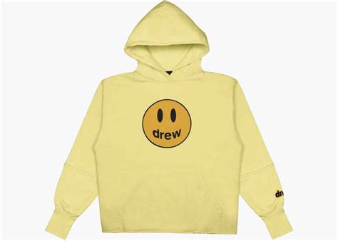 Drew House Deconstructed Mascot Hoodie Light Yellow Hype Clothinga