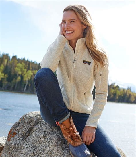 women s l l bean sweater fleece full zip jacket fleece jackets at l l bean hiking outfit