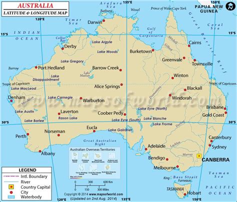 Map Of Australia With Latitude Lines Arlana Nannette