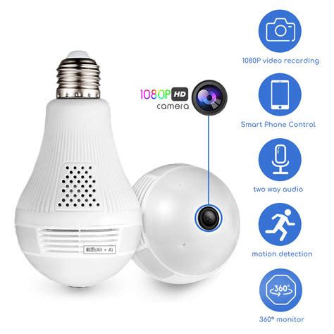 wifi wireless hidden camera light bulb light bulb spy camera lamp hidden camera nanny cam