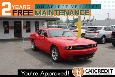 Pre Owned 2018 Dodge Challenger Sxt Coupe In Tampa 6205g Car Credit Inc