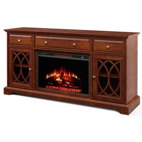 60 Segmented Tv Stand With Electric Fireplace