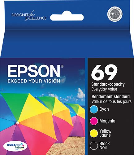 Customer Reviews Epson 69 Combo Pack Standard Capacity Ink Cartridge Blackyellowmagentacyan