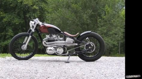 Custom Triumph 6t Thunderbird Bobber By Atom Bomb Customs Custom Moto