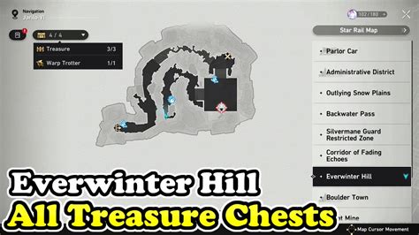 Honkai Star Rail Everwinter Hill All Treasure Chest Locations Chests Warp Trotter Youtube