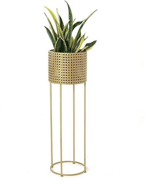 Plant Pot Stand Tall Flower Stand Metal Living Room Bedroom Study