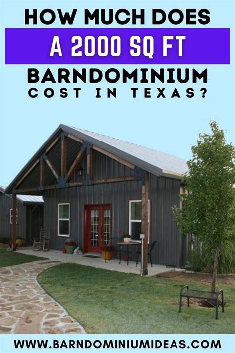 How Much Does A 2000 Sq Ft Barndominium Cost In Texas Barndominium