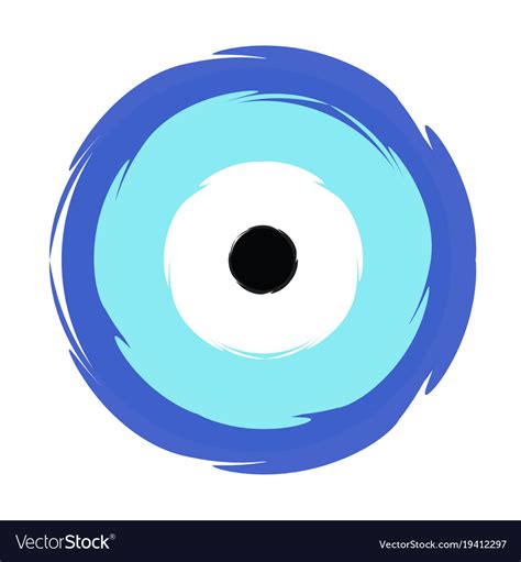 Greek Blue Evil Eye Symbol Of Protection Vector Image