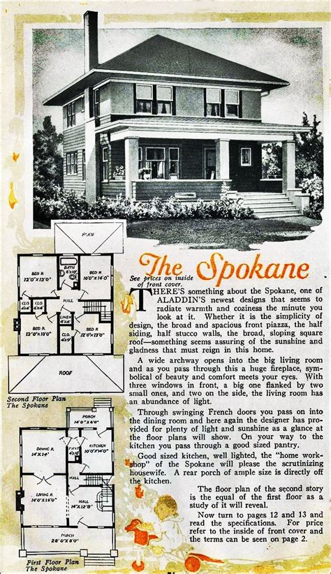 The Spokane Kit House Floor Plan Made By The Aladdin Company In Bay