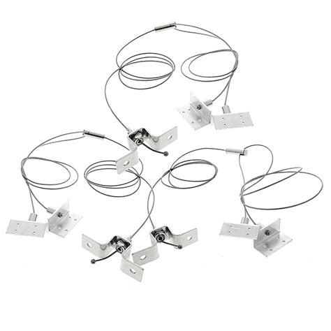 Connect the hooks to a fixture to suspend lights from the ceiling. LED Panel Light Suspension Kit Mounting Hardware for 50W ...