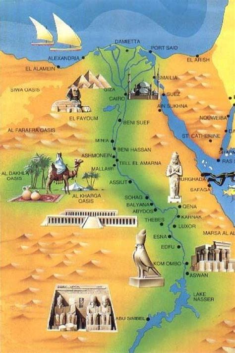 Ancient Egypt Map Ancient History Art History Egypt Culture Tourist