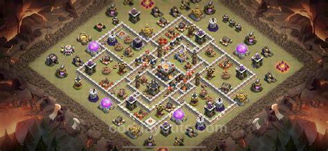 Best War Base Th With Link Anti Air Electro Dragon Town